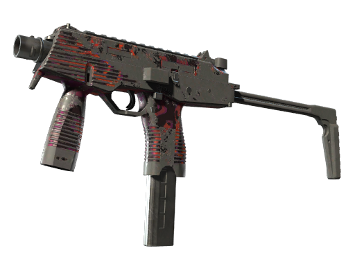StatTrak™ MP9 | Ruby Poison Dart (Battle-Scarred)